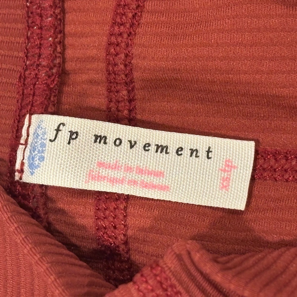 Free People Movement Take A Hike Harem Pants High Waisted Orange Red XS - Picture 7 of 9